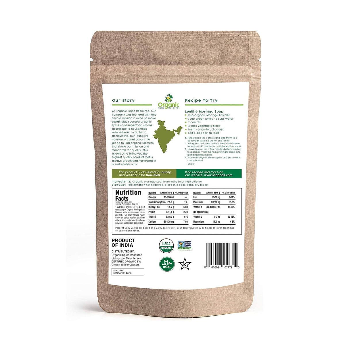 Organic Spice Resource Moringa Powder