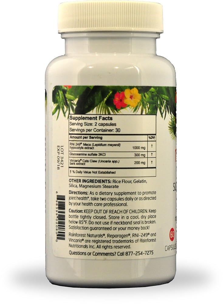 Rainforest Nutritionals Reparagen Plus Glucosamine Joint Support - 60 Capsules - image 2