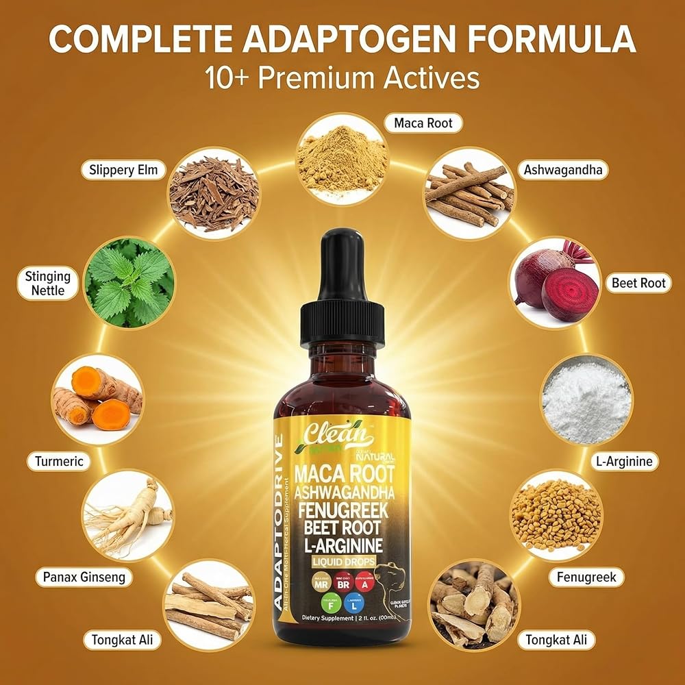 Clean Nutraceuticals Maca Root Liquid Drops with Ashwagandha - 2 Fl Oz - image 4