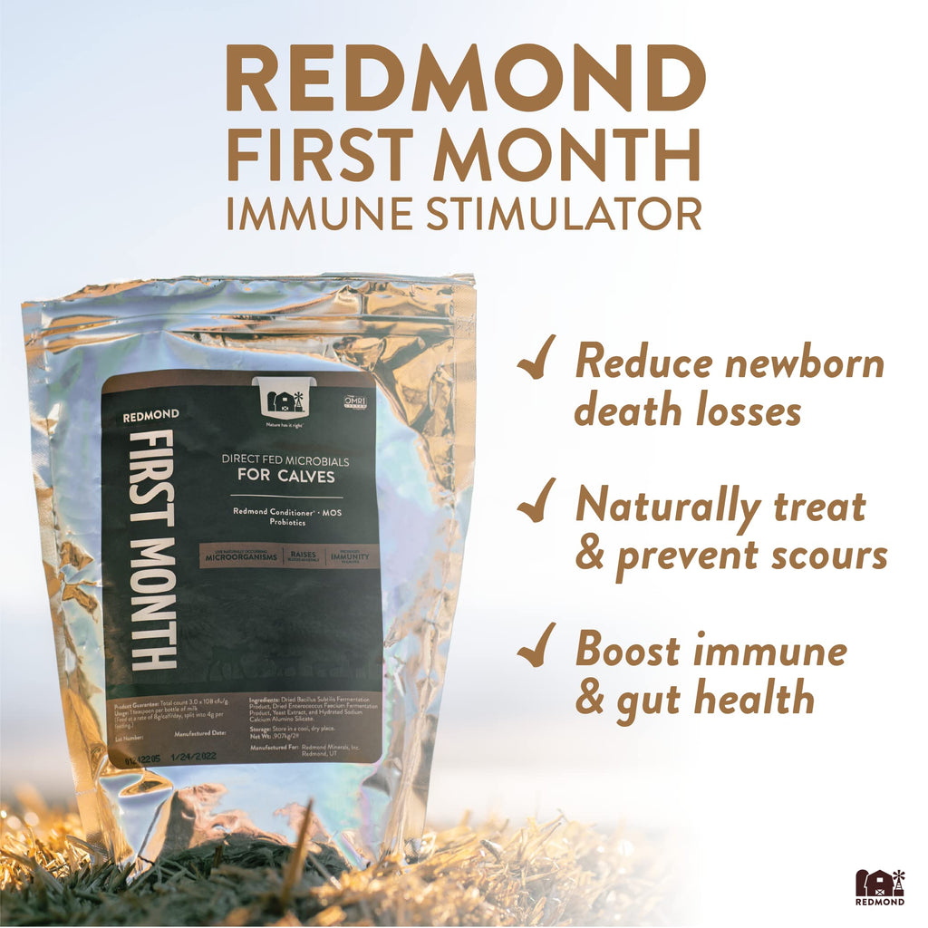 Redmond First Month Calf Direct Fed Microbials - Immune Stimulator