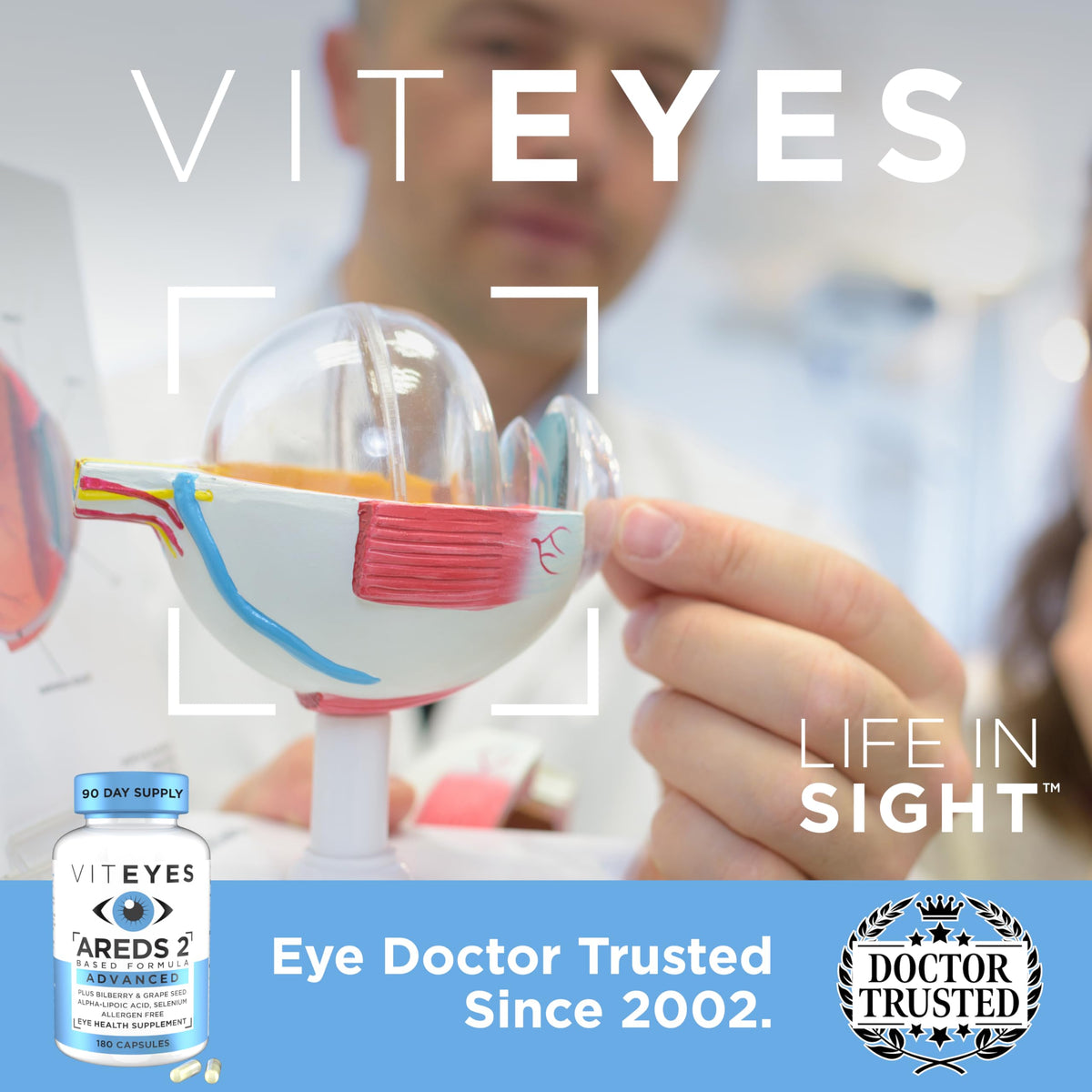 Viteyes AREDS 2 Advanced Eye Vitamins Macular Support - 180 Capsules - image 4