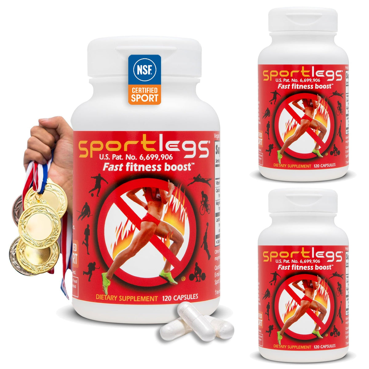 SPORTLEGS Lactate Fuel Pre-Workout Training Aid