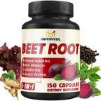 BMVINVOL Beet Root, Green Tea, Red Spinach, Ginseng Complex - 150 Capsules
