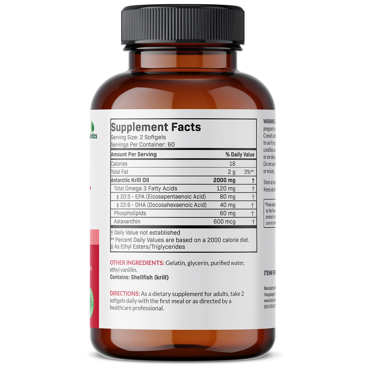 Futurebiotics Antarctic Krill Oil 2000mg with Astaxanthin