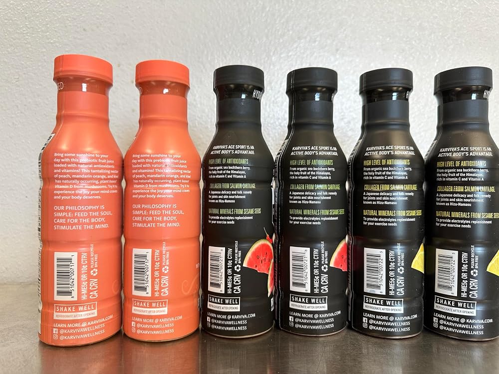 KARVIVA Immunity & Collagen Boost Juice Variety Pack - 6 Bottles - image 2