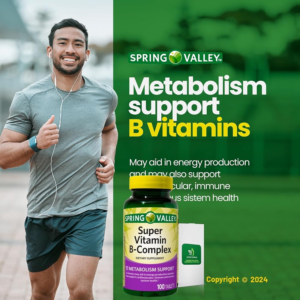 LightSpring Super Vitamin B-Complex 100 Tablets - 100 Count - image 5