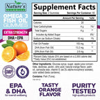 Nature's Nutrition Omega 3 Fish Oil Gummies - Extra Strength Omega-3