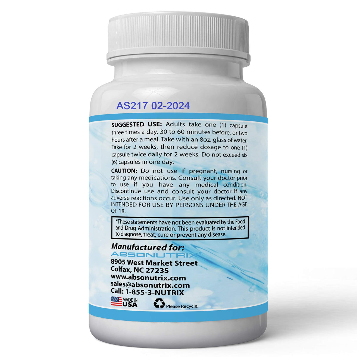 Absonutrix Serrapeptase 250,000 Units - 60 Vegetarian Capsules - image 5