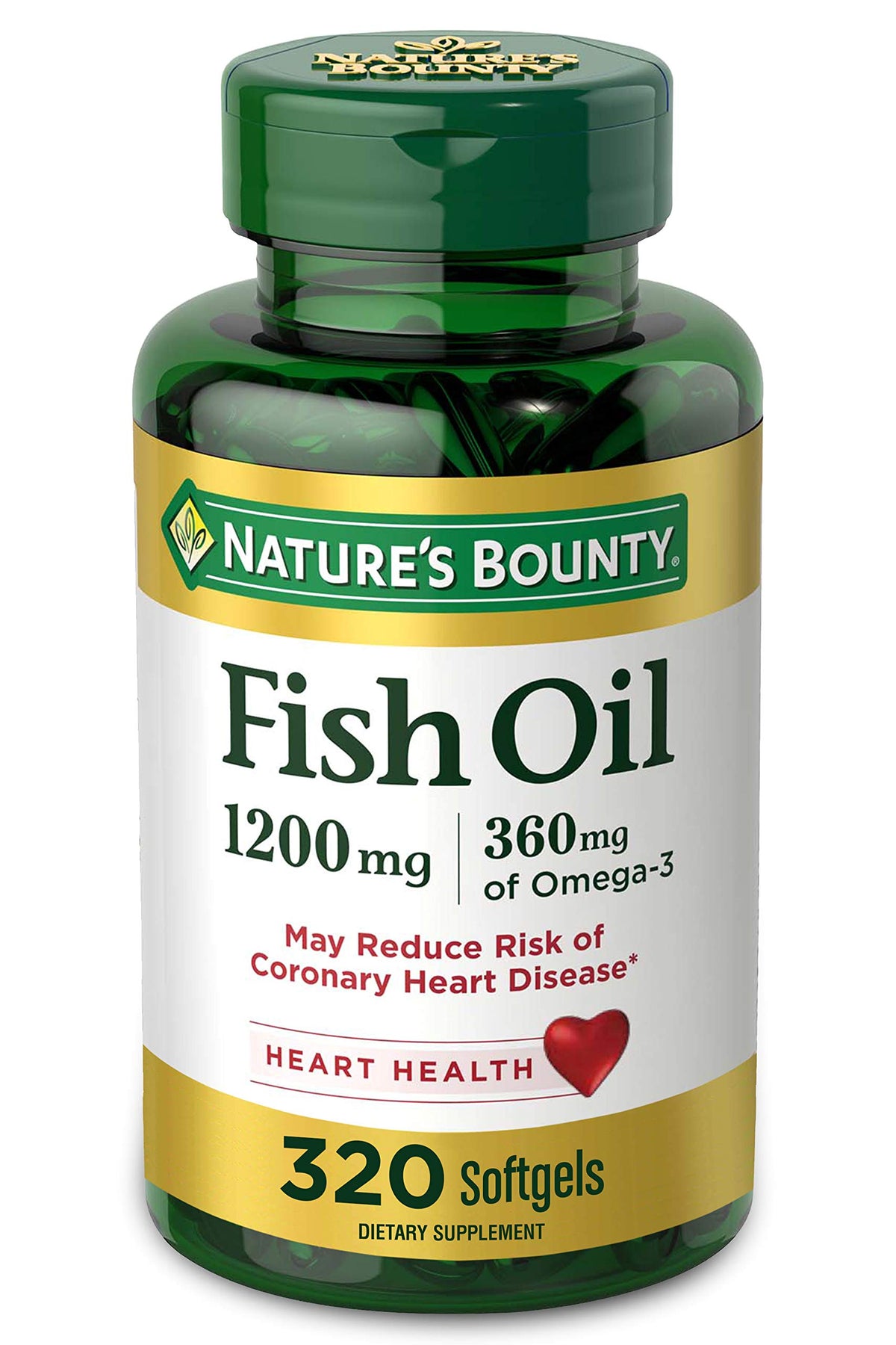 Nature's Bounty Fish Oil 1200 mg - 320 Softgels