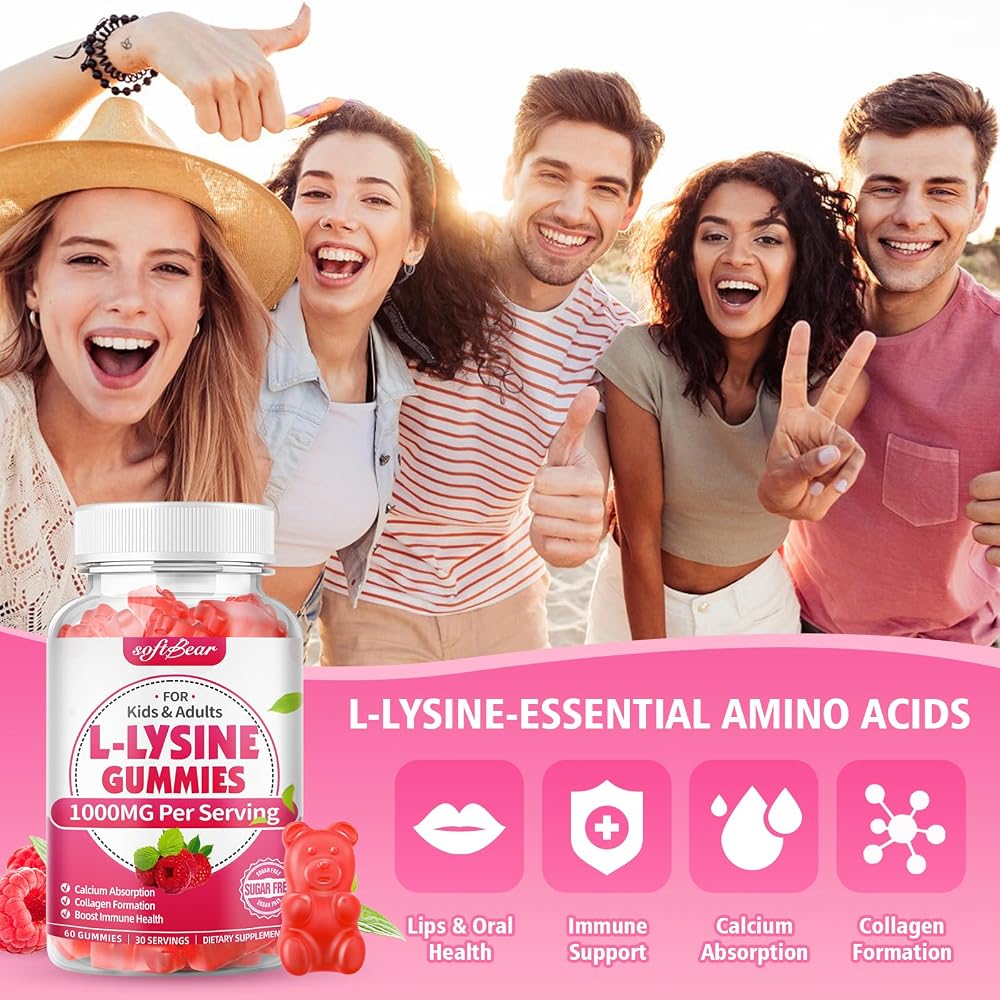 softbear L-Lysine Gummies for Adults & Kids