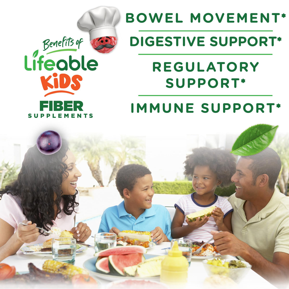 Lifeable Prebiotic Fiber Gummies for Kids - 90 Gummies - image 3