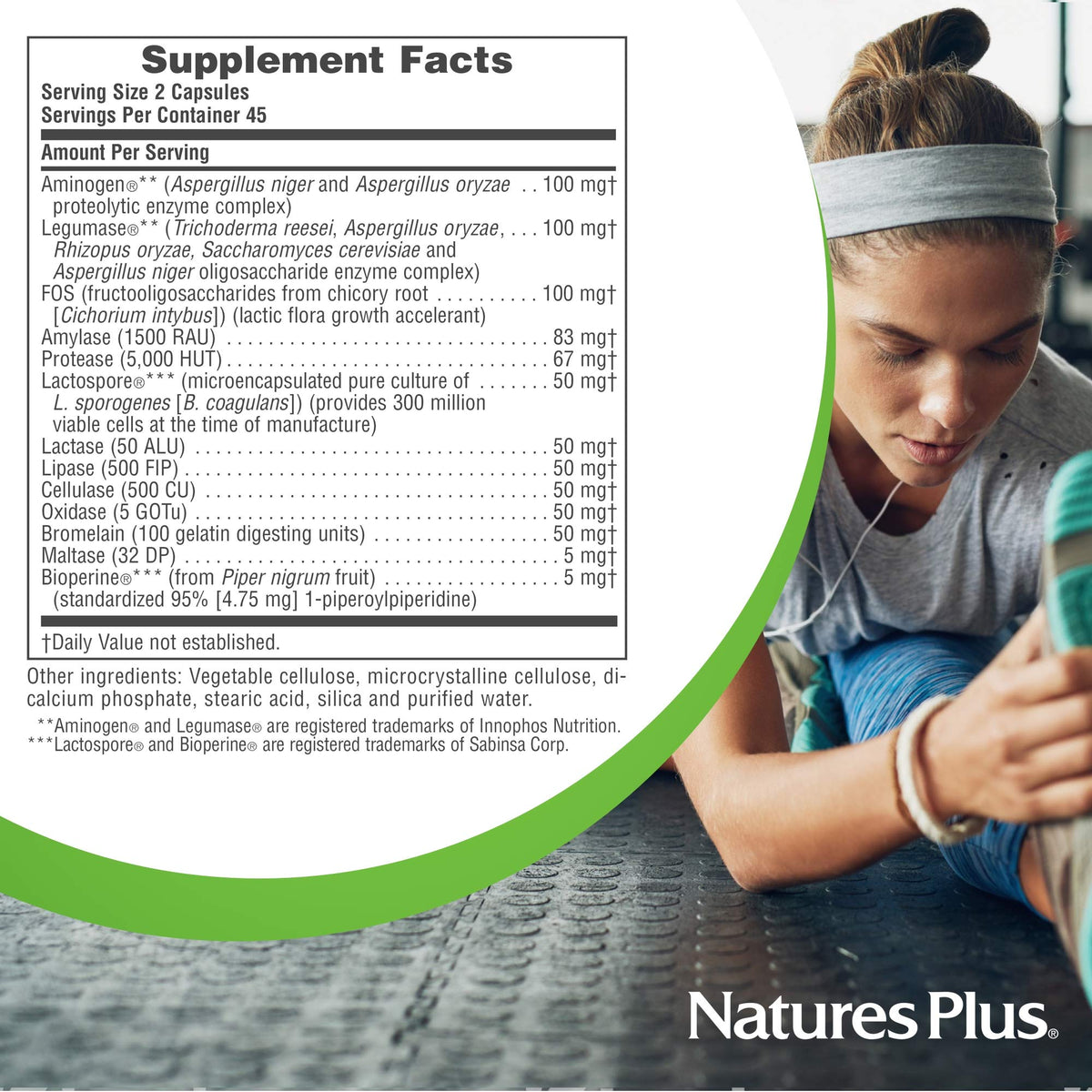 NaturesPlus Natures Plus ActiZyme - Gut Health Supplement