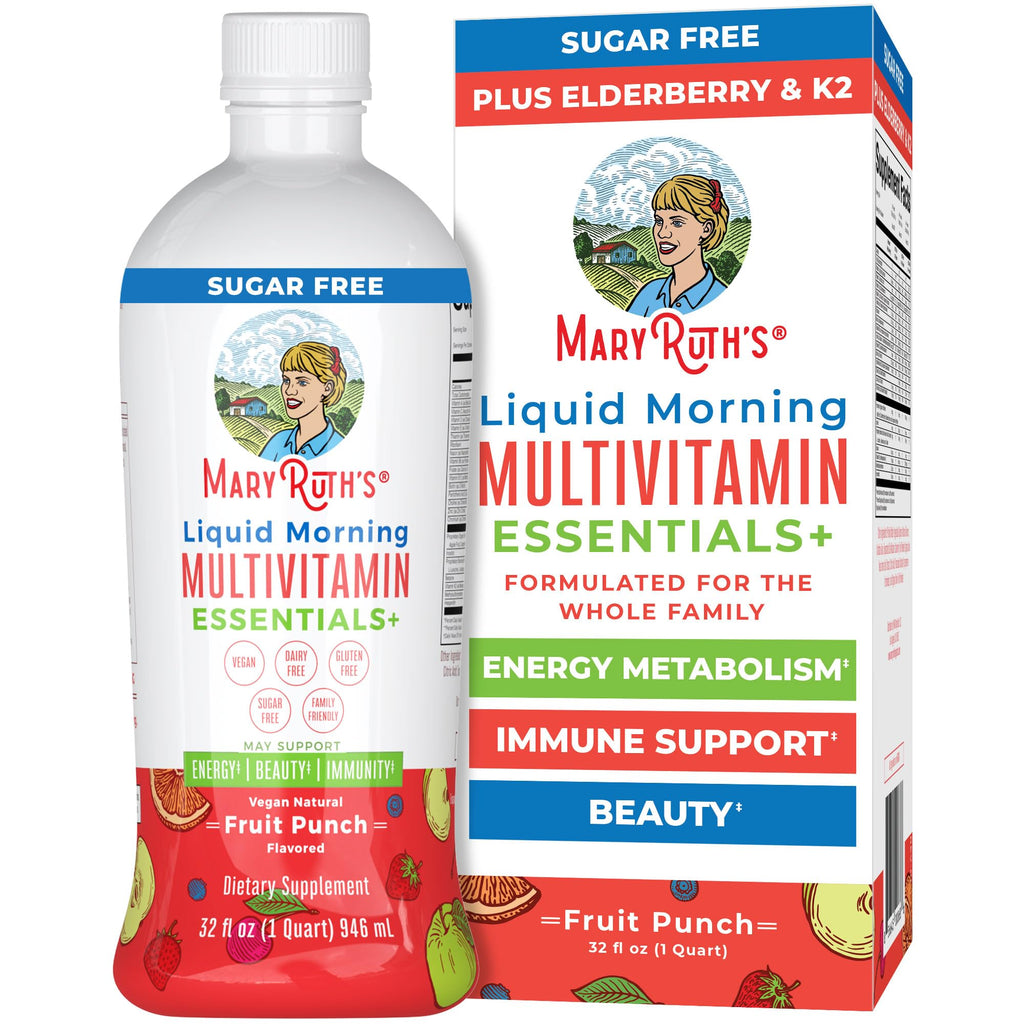 MaryRuth's Liquid Morning Multivitamin Essentials+ - 32 Fl Oz