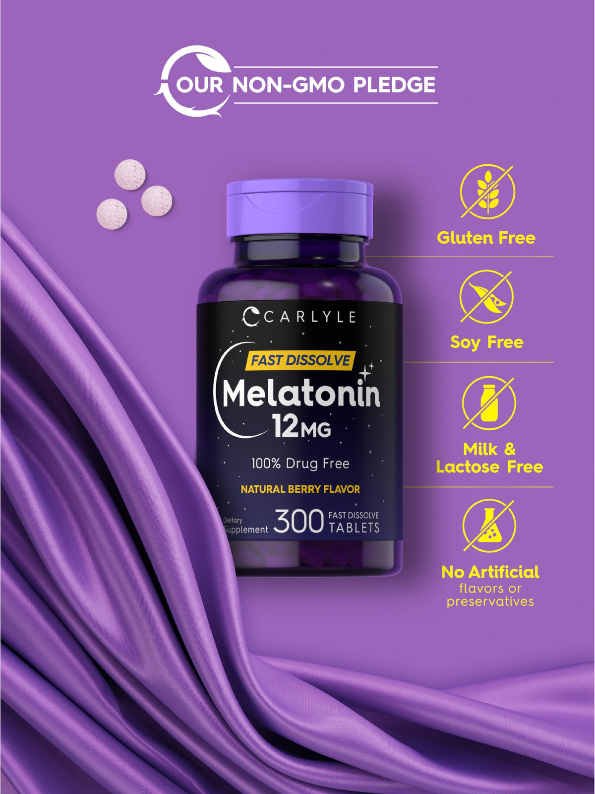 Carlyle Melatonin 12 mg Fast Dissolve