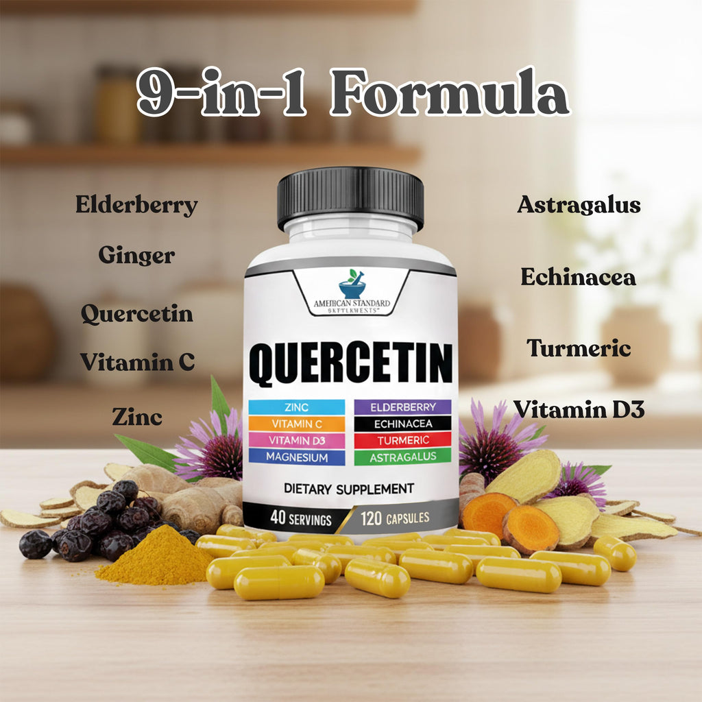 American Standard Supplements Quercetin 1000mg with Zinc & Vitamin C - image 5