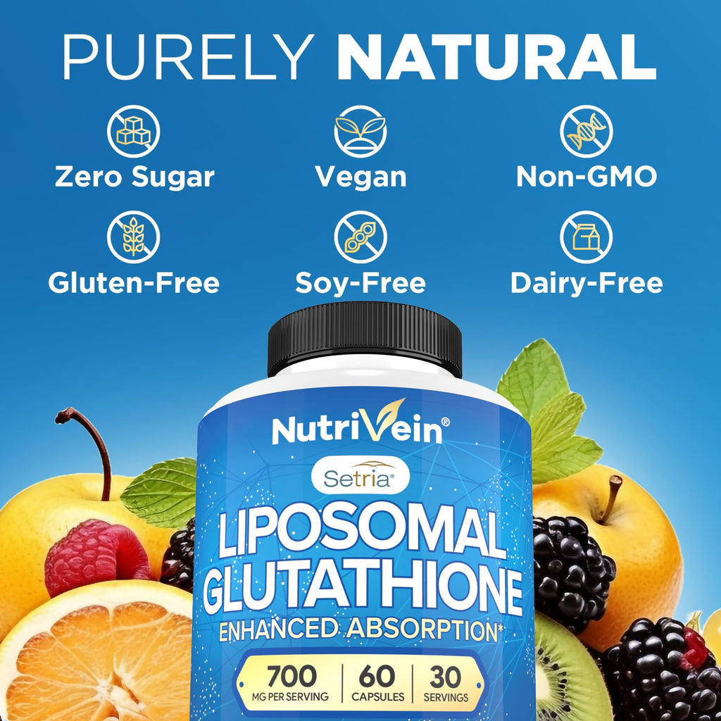 Nutrivein Liposomal Glutathione 700 mg - 60 Capsules - image 6