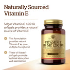 Solgar Vitamin E 200 IU Alpha Antioxidant - 100 Softgels - image 3