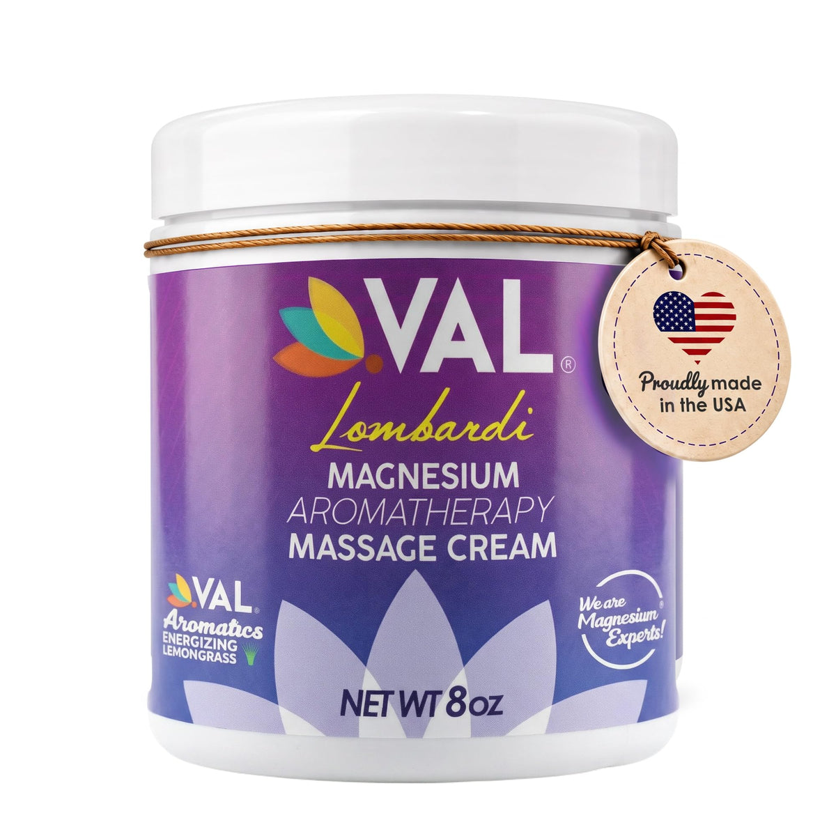 VAL Magnesium Aromatherapy Massage Cream - 8 oz