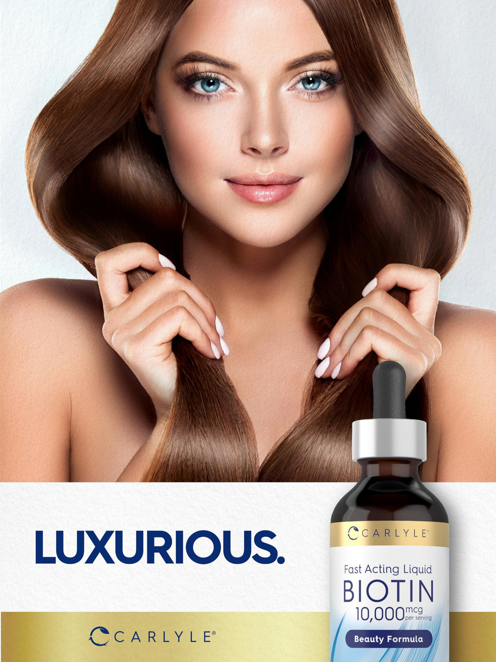 Carlyle Liquid Biotin 10000mcg Extra Strength Drops - 2 fl oz - image 6