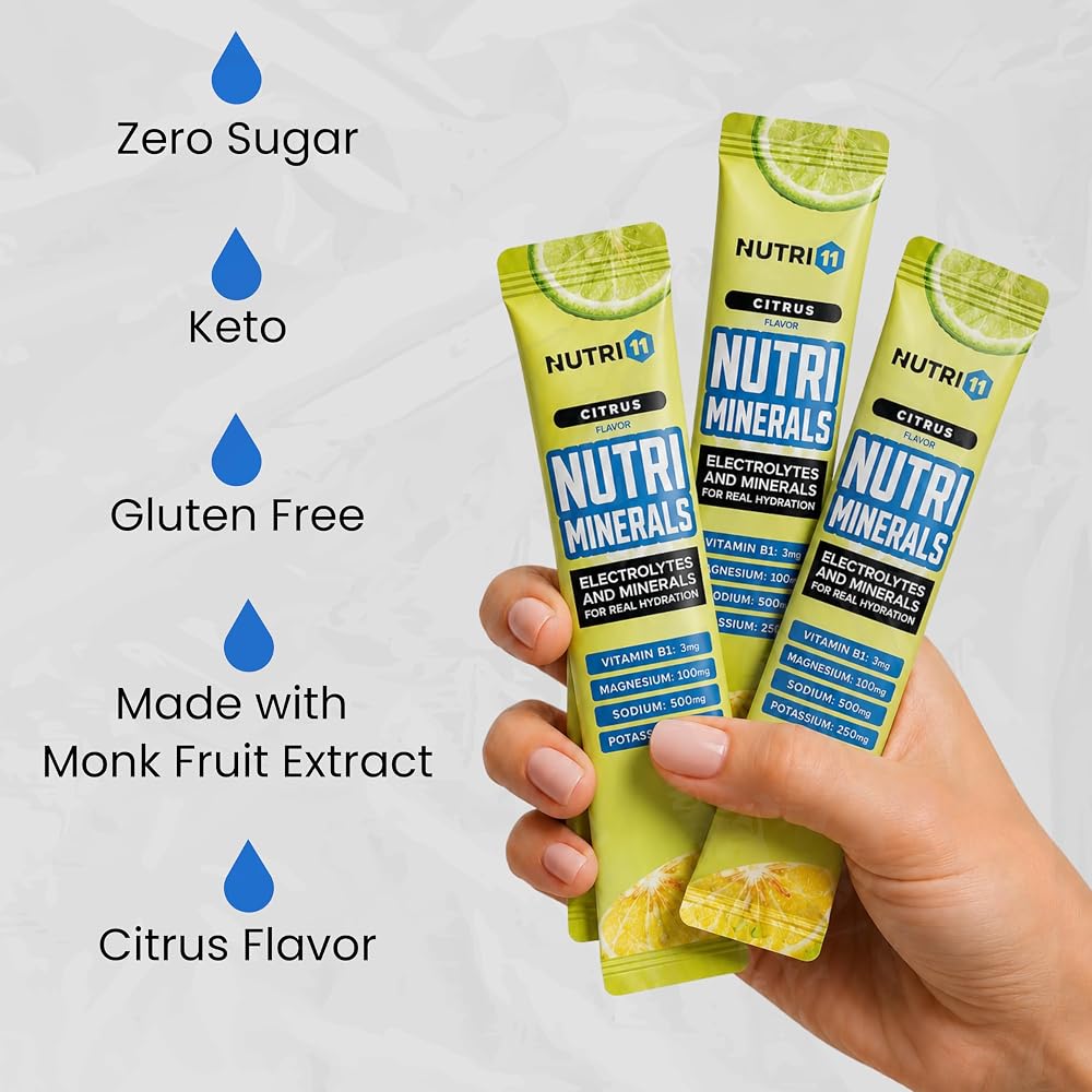 Nutri11 NUTRIMINERALS Hydration Electrolyte Powder