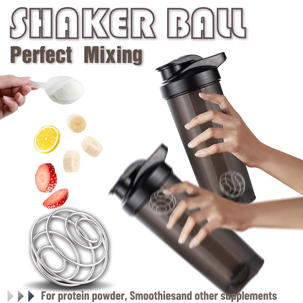 ShakerZoo-6 Pack-Protein Shaker Bottles for Protein Mixes