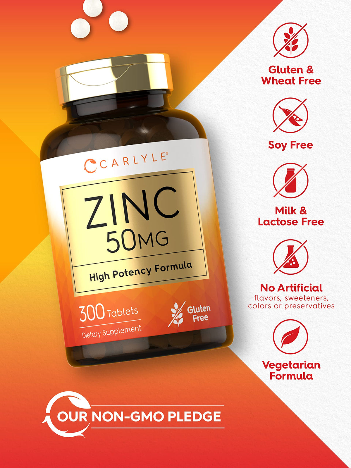 Carlyle Zinc 50mg - 300 Tablets - image 4