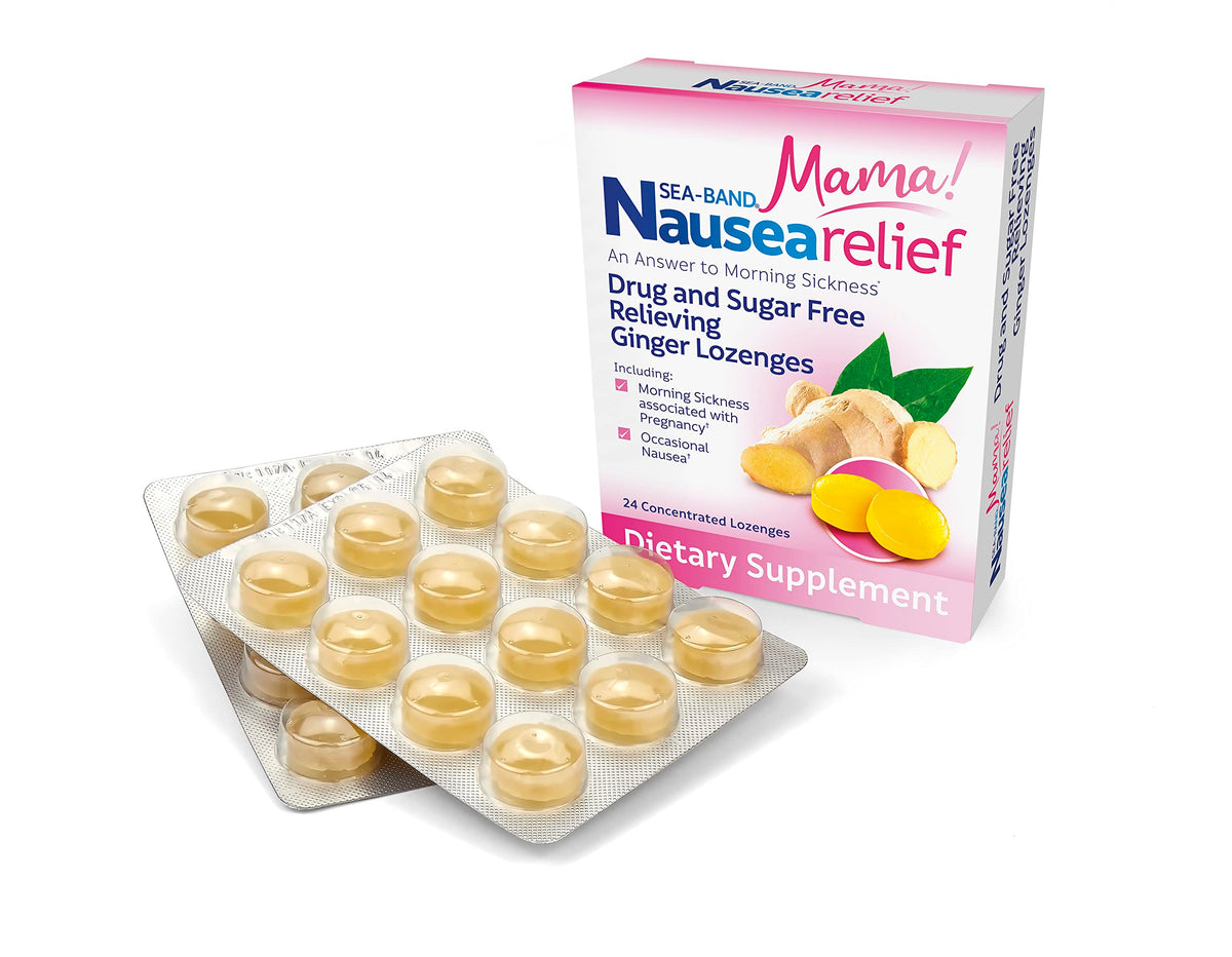 Sea-Band Mama Ginger Lozenges for Morning Sickness - 24 Pieces - image 2