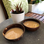 Generic Authentic Kava Drinking Cup 100% Natural Fiji Coconut Shell - 2 Cups - image 2