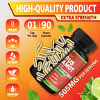 Organic Cadane Citrus Bergamot Supplement Extract - 90 Capsules - image 8