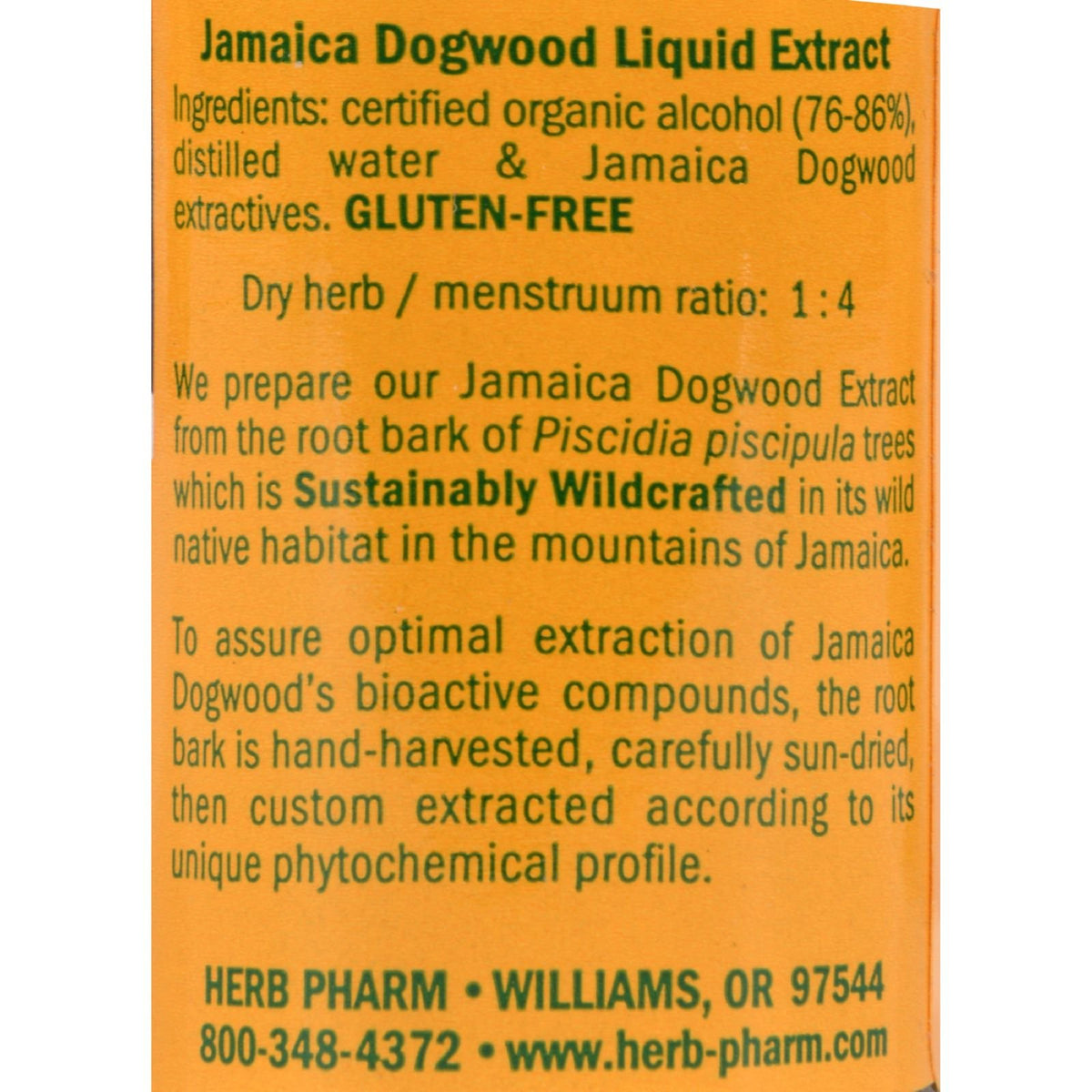 Herb Pharm Jamaica Dogwood Extract for Minor Pain - 1 Ounce