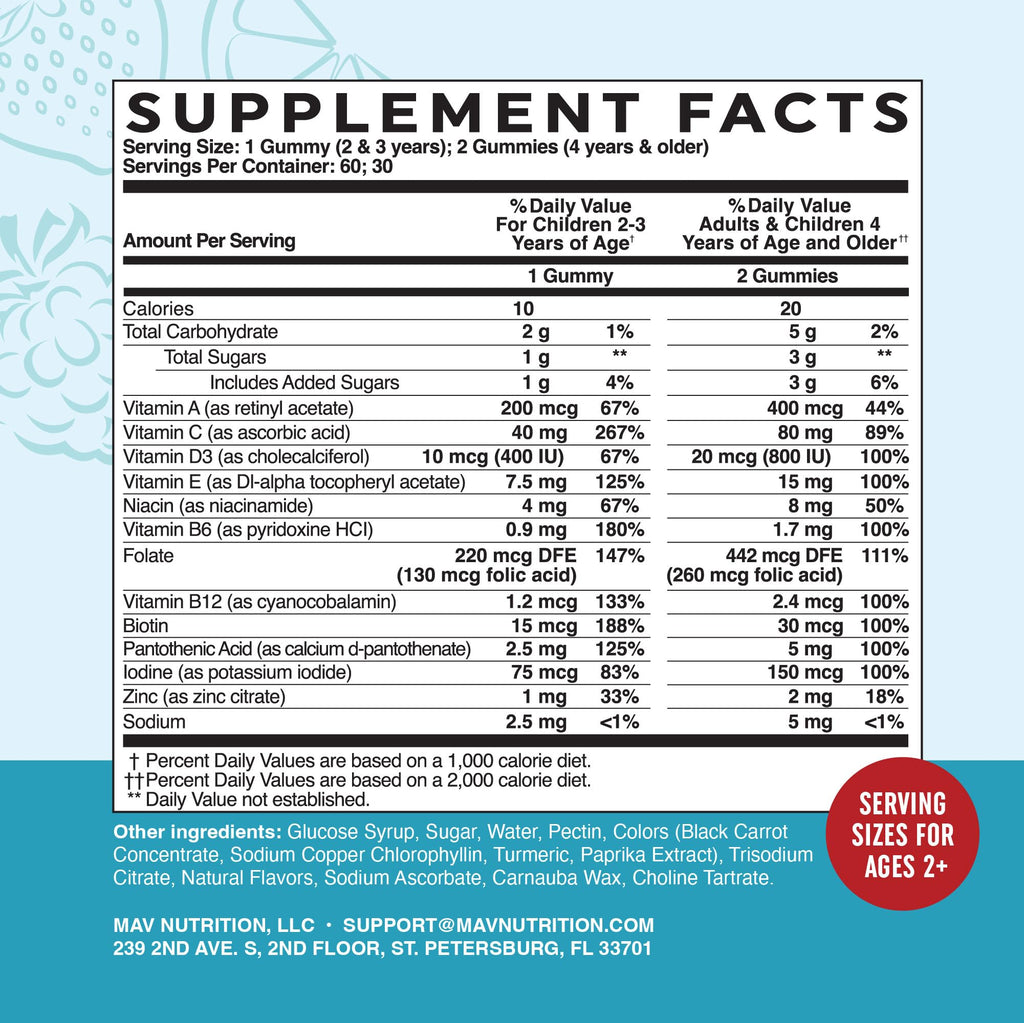 MAV NUTRITION Kids Multivitamin Gummies - 90 Count - image 6