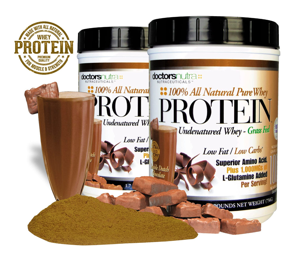 Doctors Nutra Grass Fed Whey Protein Double Dutch Chocolate - Pack of 2 - image 4