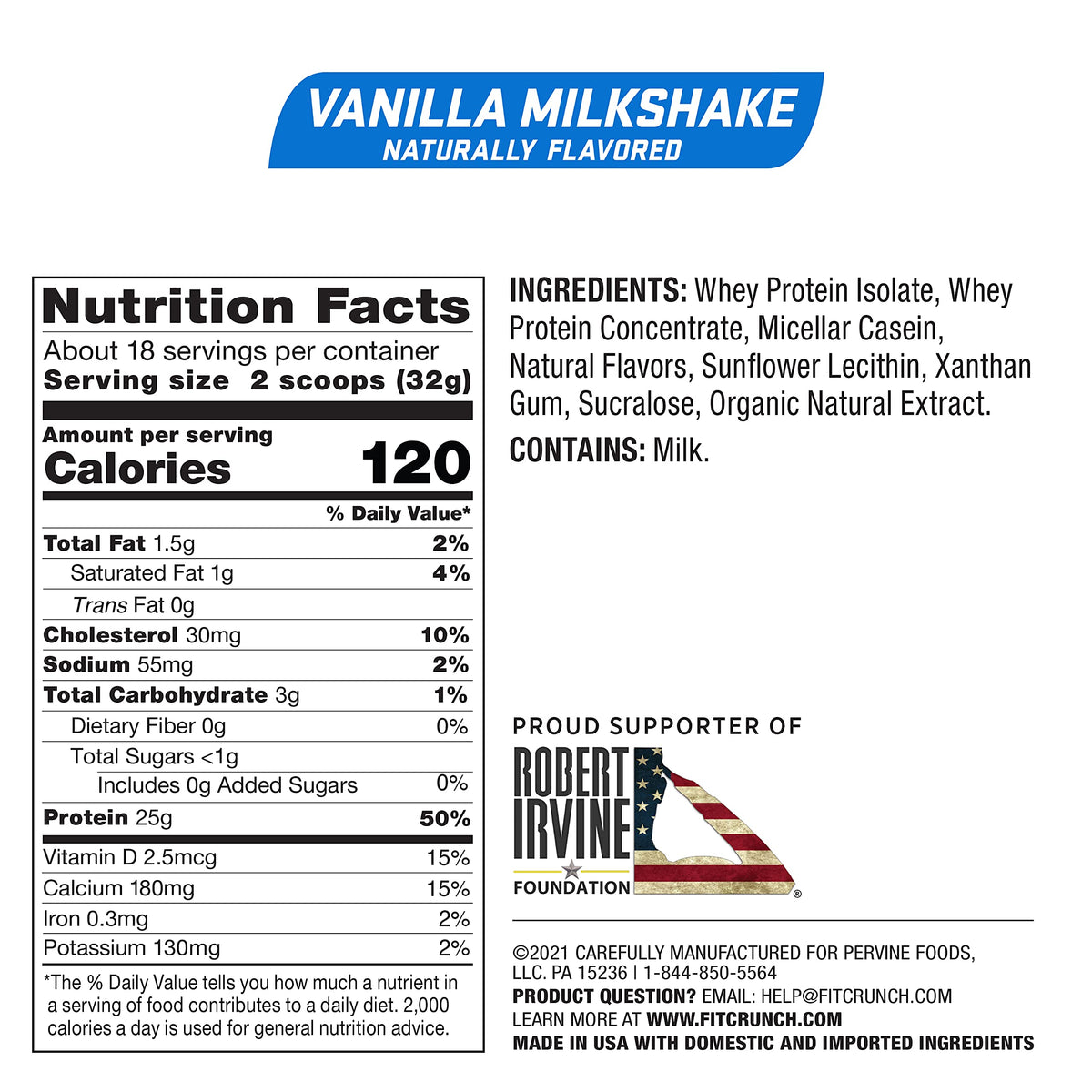 Fit Crunch Whey Protein Powder