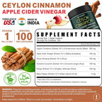 Herbpy Ceylon Cinnamon 6in1 with Apple Cider Vinegar - 100 Capsules - image 6