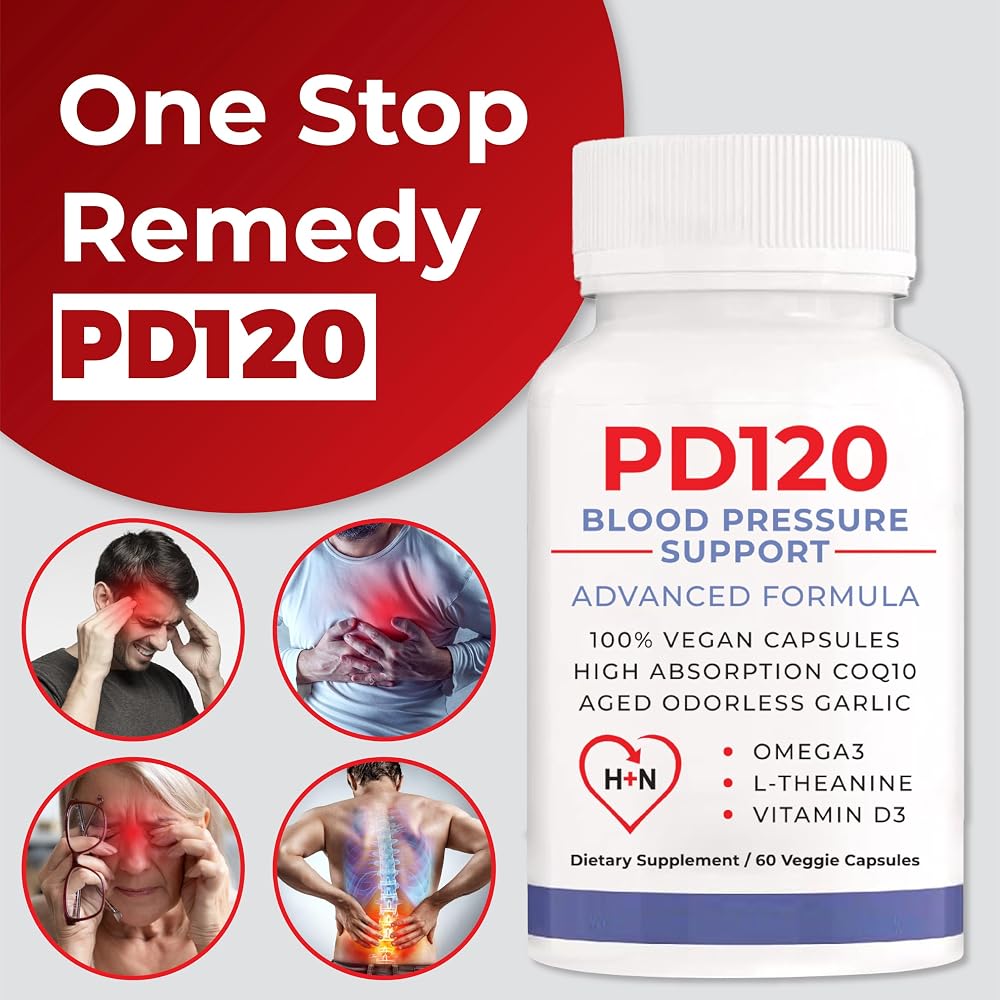 Hello Naturals PD120 Blood Pressure Support Supplement - 120 Vegetarian Capsules - image 3