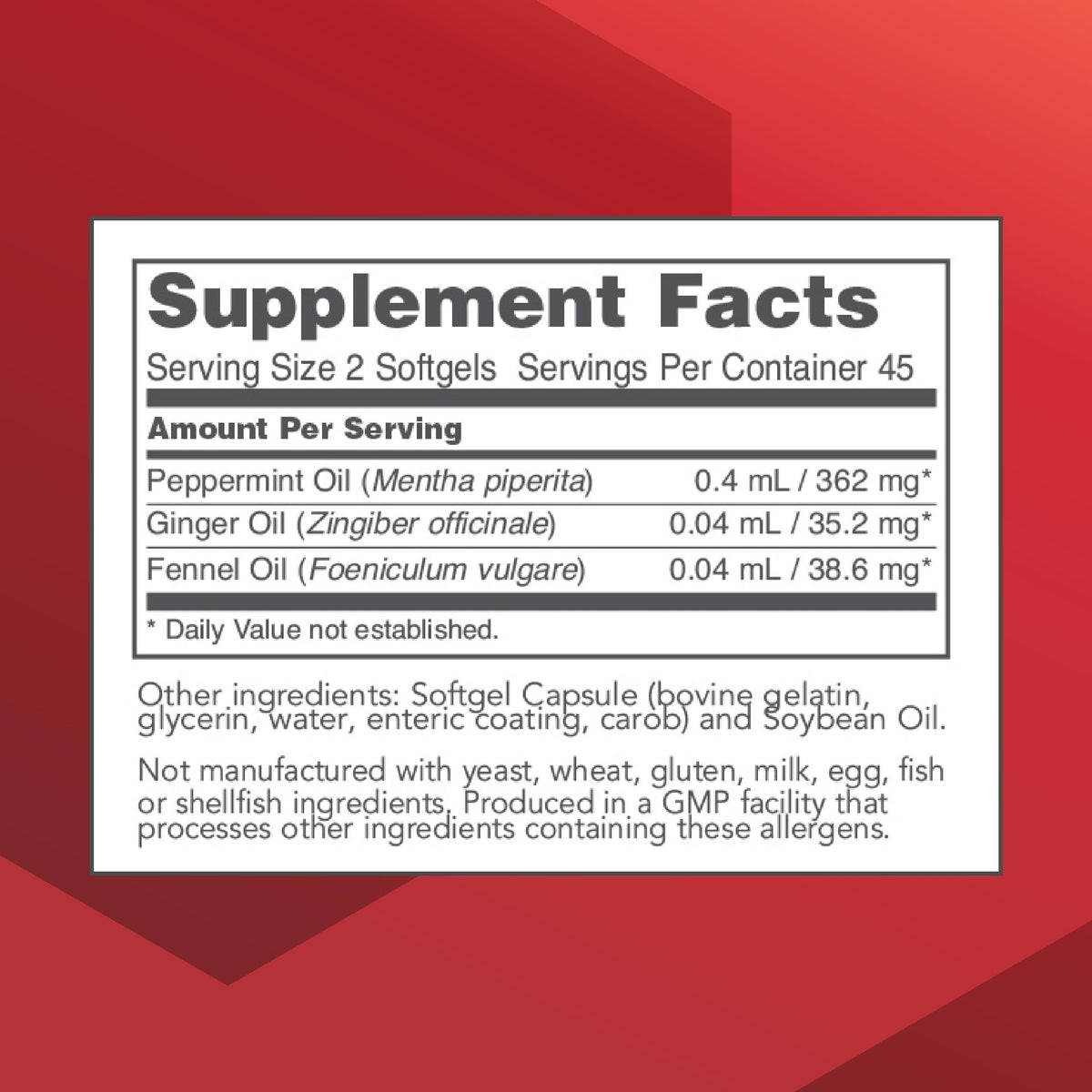 PROTOCOL FOR LIFE BALANCE Peppermint G.I. Digestive Health - 90 Softgels - image 2