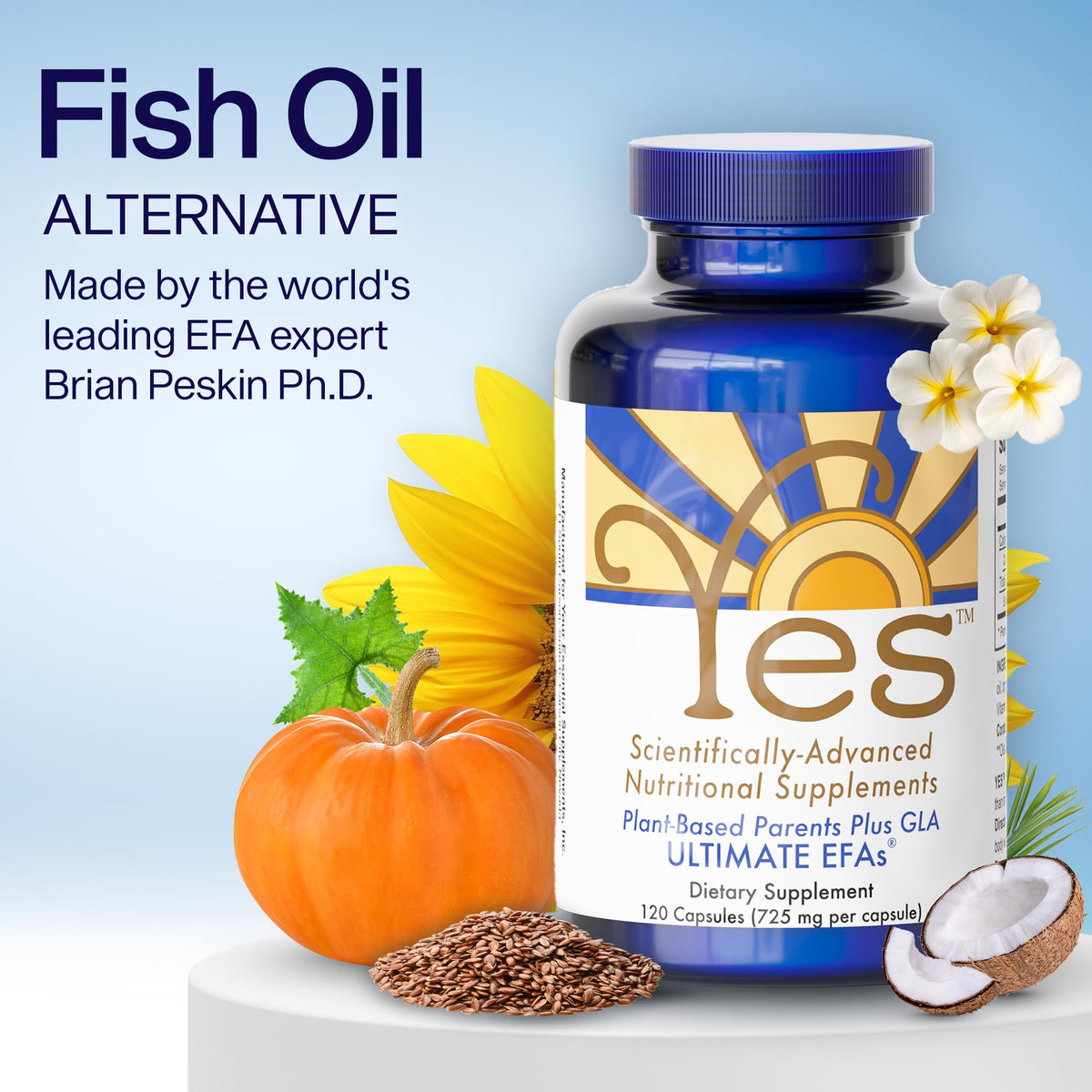 ULTIMATE EFAs YES Plant-Based Omega 3-6-9 - 120 Softgels - image 3