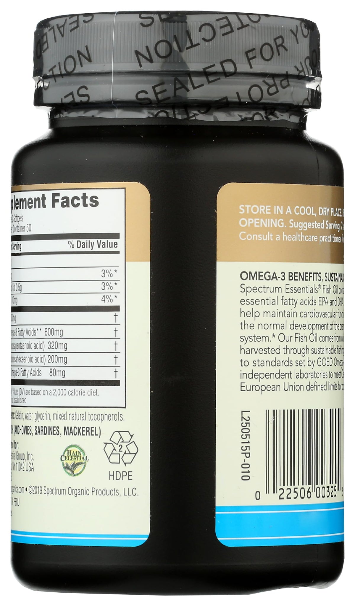 Spectrum Essentials Fish Oil Omega-3 1000 mg - 100 Softgels - image 2