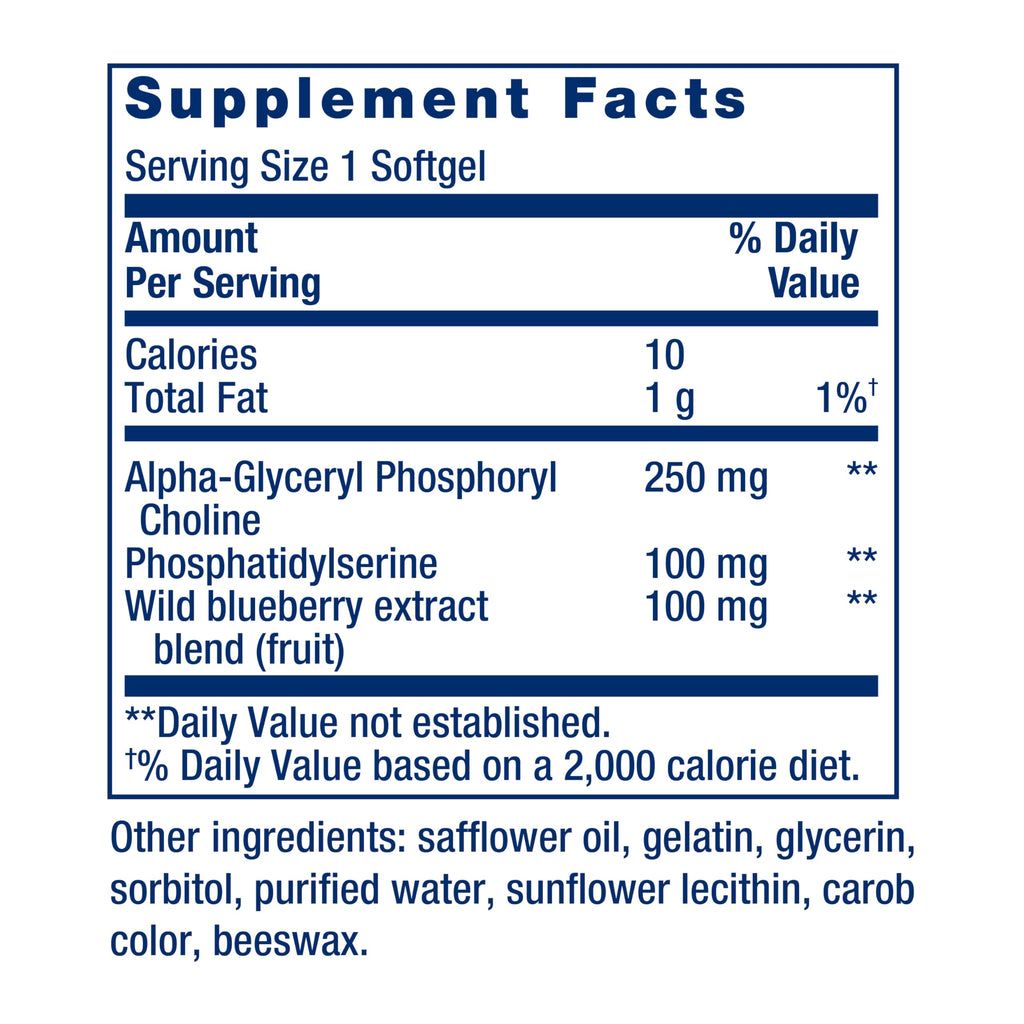 Life Extension Cognitex Basics Brain Health - 30 Softgels - image 3
