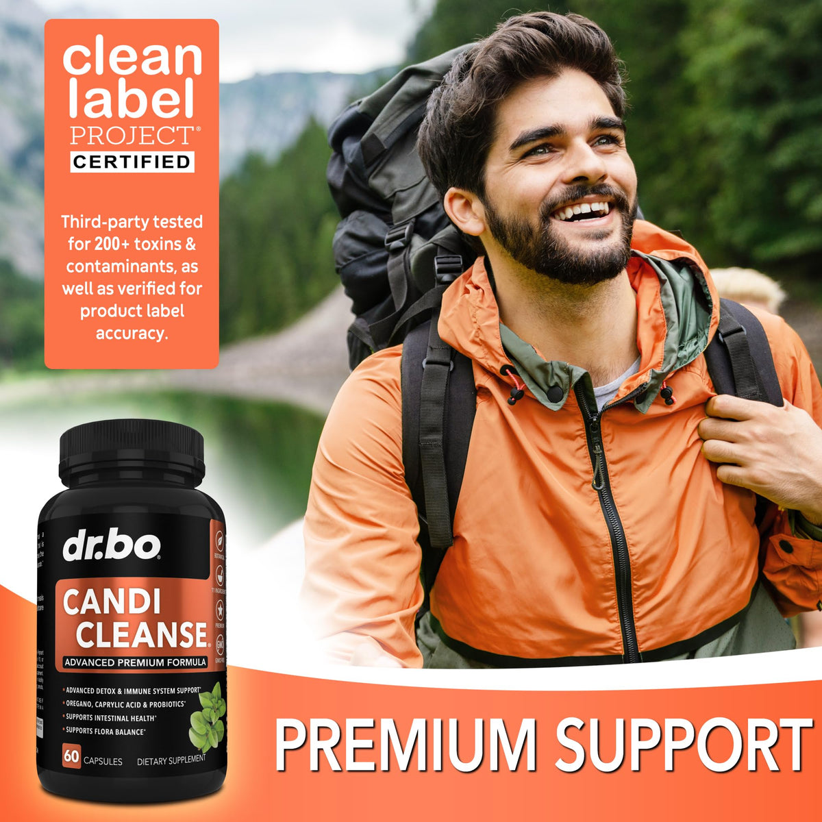 DR. BO Candi Cleanse Support Supplement Balance Control - 60 Capsules - image 5