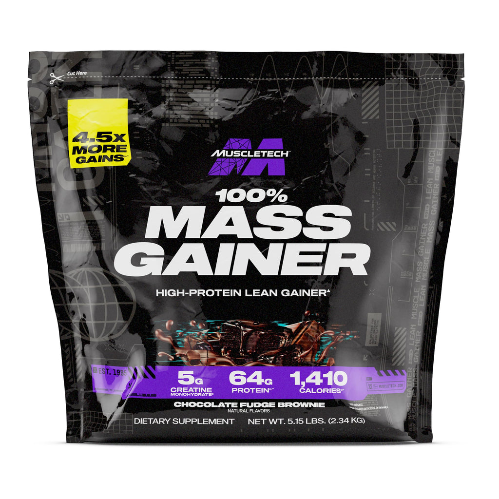 MuscleTech 100% Mass Gainer Chocolate Fudge Brownie - 5.15 lb