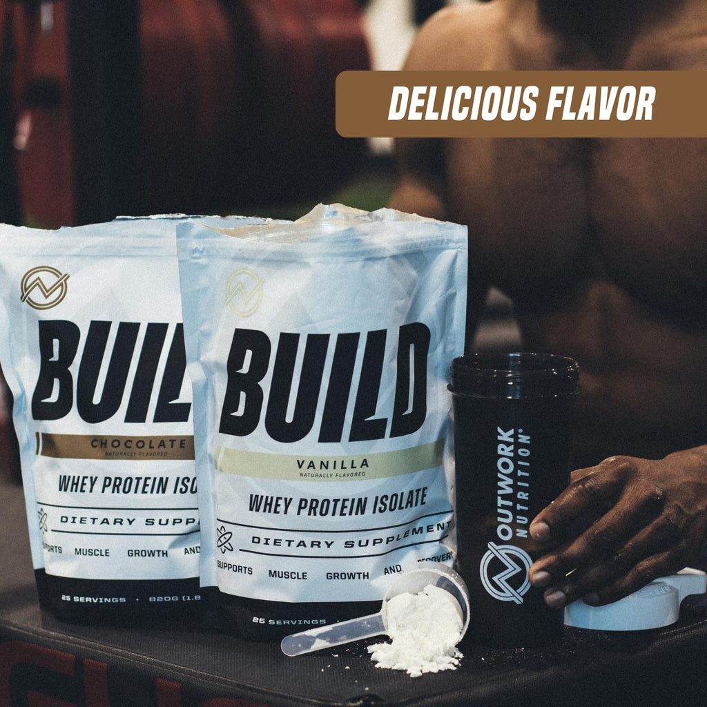 Outwork Nutrition Build Whey Protein Isolate Powder - Low Lactose