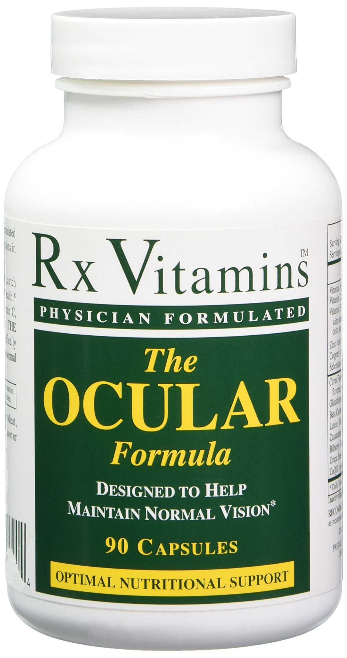 Rx Vitamins The Ocular Formula Dietary Supplement - 90 Capsules