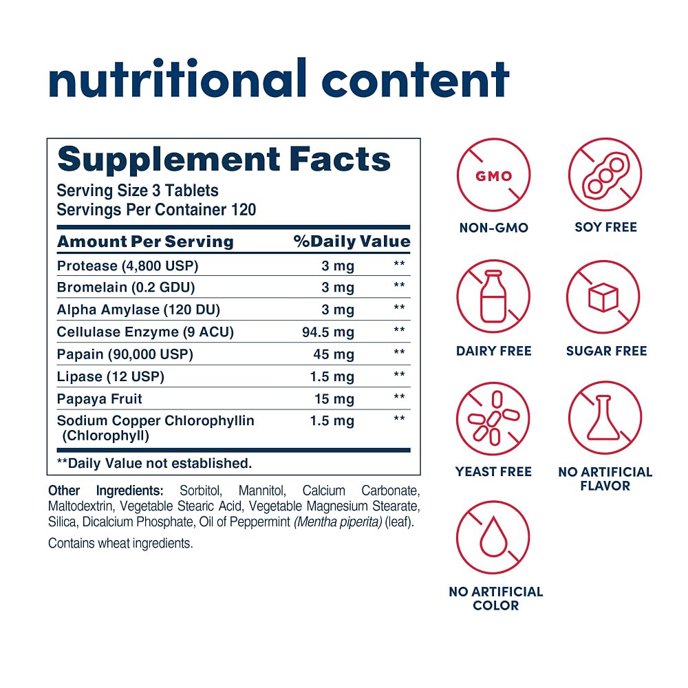 American Health Super Papaya Enzyme Plus - 360 Tablets - image 2