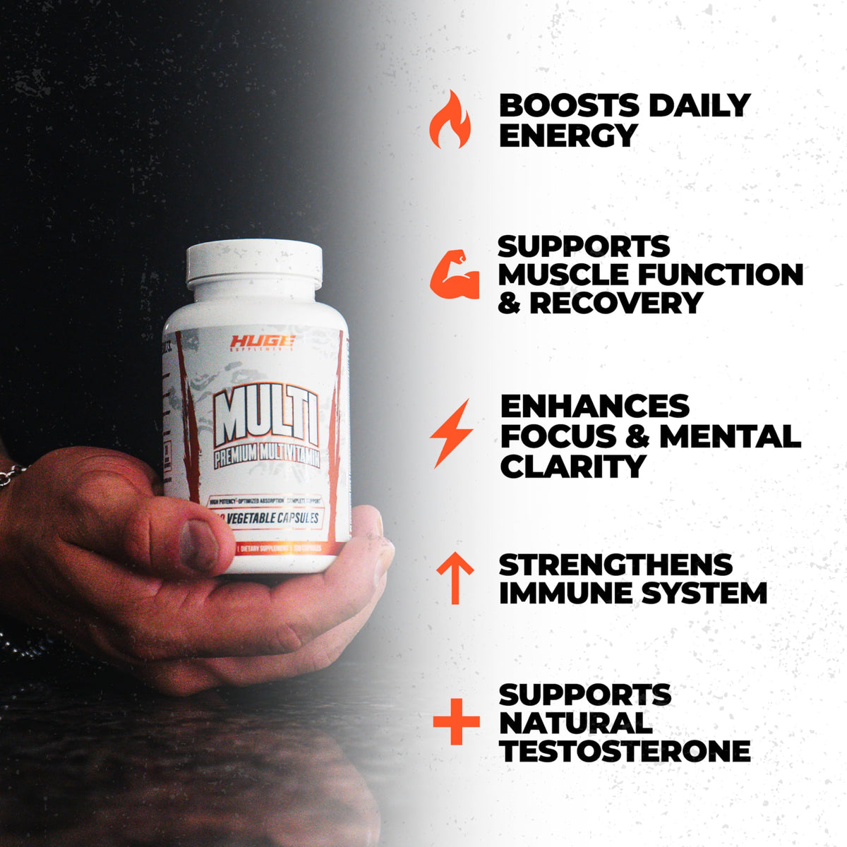 Huge Supplements Huge Multi Multivitamin for Men - 120 Capsules - image 2