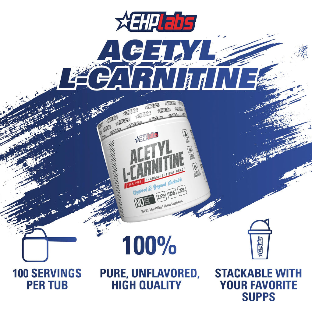 EHP Labs Acetyl L-Carnitine Powder - 100 Servings - image 3