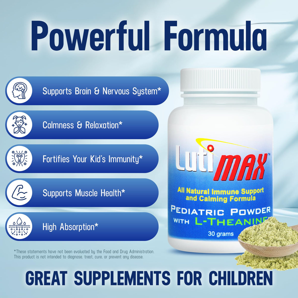 LutiMax Luteolin w/Rutin Pediatric Powder for Kids