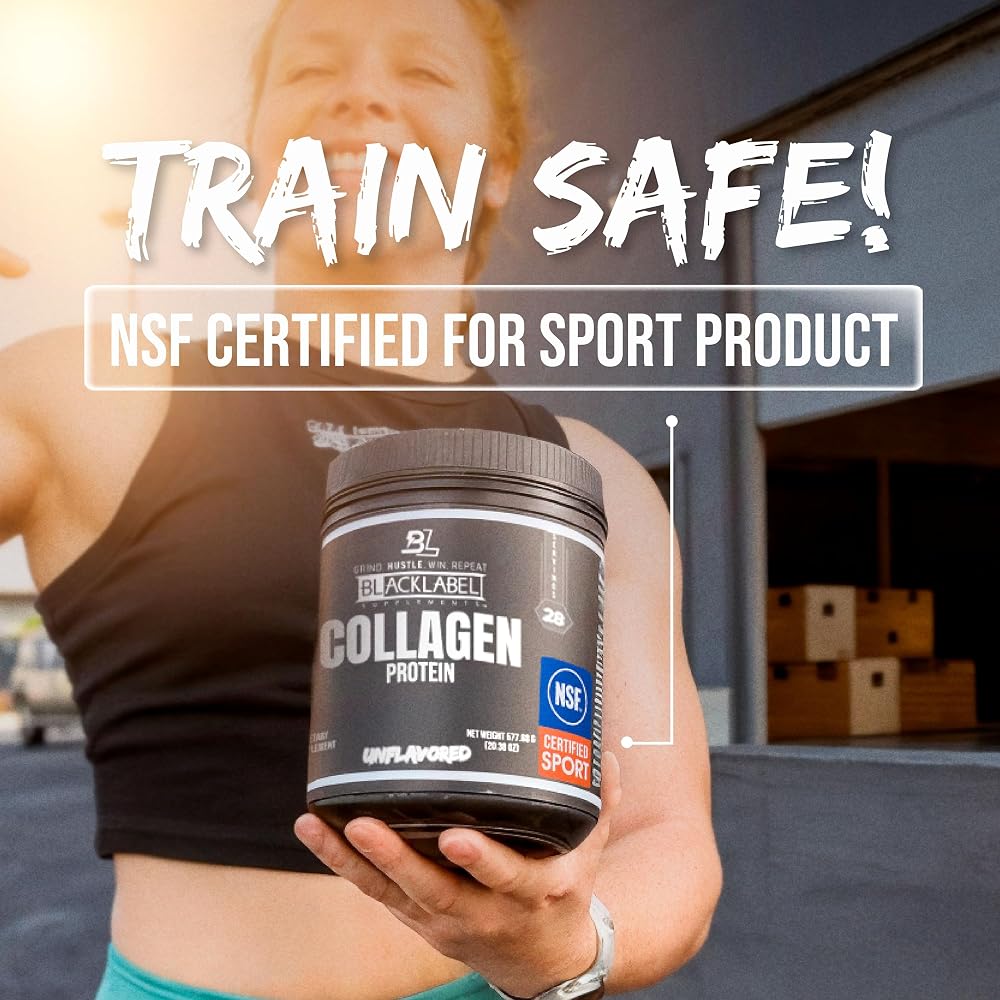 BLACKLABEL Collagen Peptides Protein Powder NSF Certified - 20 oz - image 4