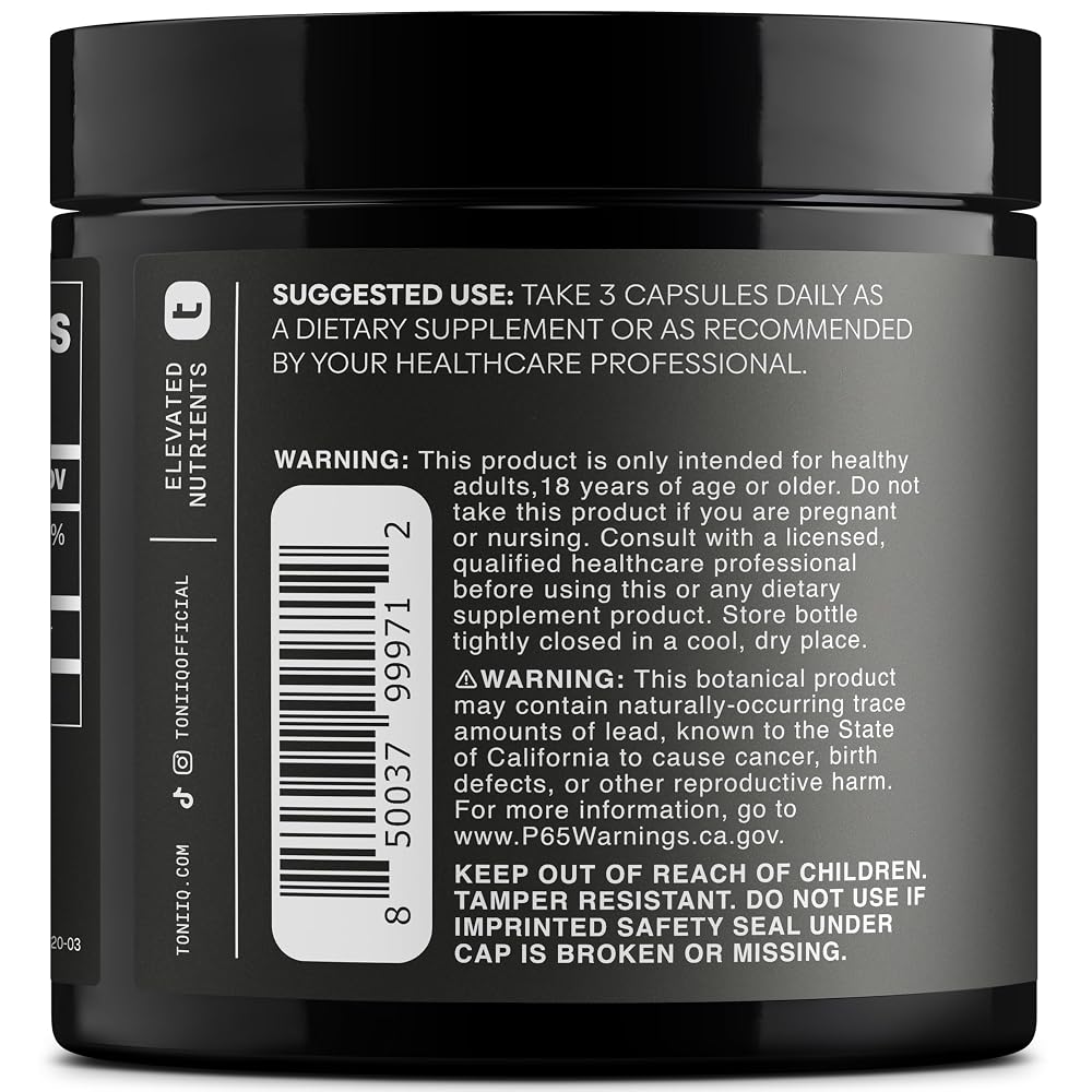 Toniiq Calcium Alpha-Ketoglutarate 1500mg - 120 Capsules - image 9