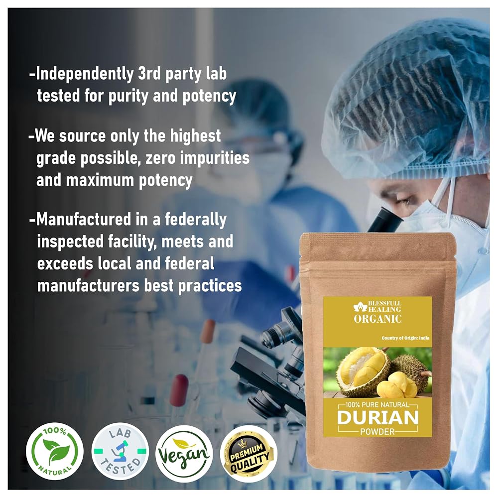 Blessfull Healing Organic Durian Powder 100% Pure Natural 200 Gram /
